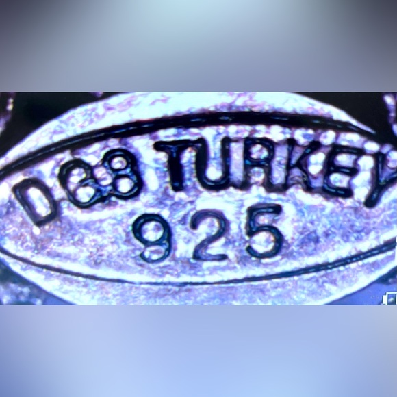 VTG DGS Turkey 925 Sterling Silver Filigree Butterfly 2" 9g Pendant Pre-owned - Picture 5 of 6